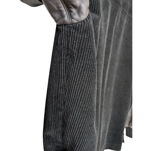 Vintage 1980s Claude Montana Corduory and Leather Bomber Jacket - Picture 8 of 16